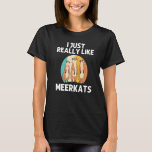 T-shirt Meerkat Pour Hommes Femmes Rétro Faune Zoo Animaux