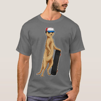T-shirt Meerkat Skate Skateboard Sports