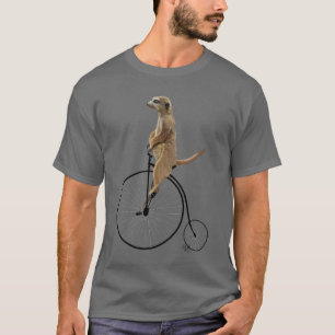 T-shirt Meerkat sur le quart de penny noir de penny