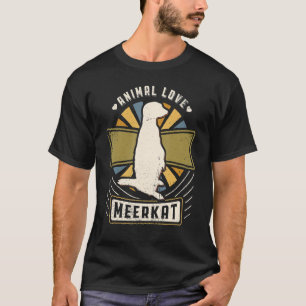 T-shirt Meerkat Vintage Classic Retro Animal