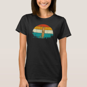T-shirt Meerkat Vintage Retro Style Wild Suricata suricatt