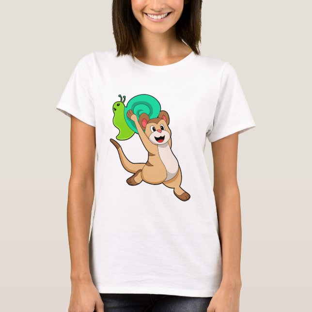 T-shirt Meerkat with Snail.PNG (Devant)