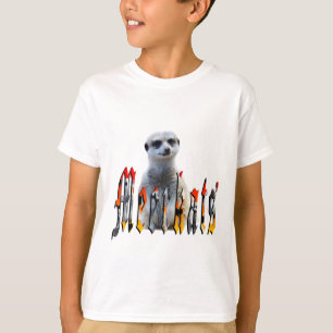 T-shirt "Meerkats : Debout Fière derrière le nom"