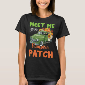 T-shirt Meet Me At The Pumpkin Patch Thanksgiving Xmas Chr