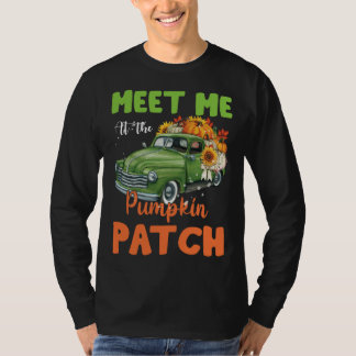 T-shirt Meet Me At The Pumpkin Patch Thanksgiving Xmas Chr
