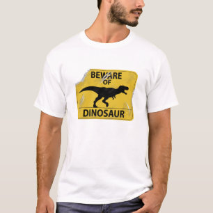 T-shirt Méfiez-vous du Dinosaur (endommagé)