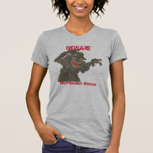 T-shirt Méfiez-vous Menopausal Femme Funny Monster