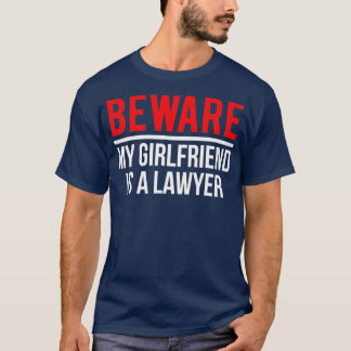 T-shirt Méfiez-Vous Que Ma Fille Est Un Avocat Drôle Procu