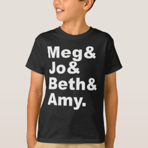 T-shirt Meg & Jo & Beth & Amy   Les Petites Femmes Littéra