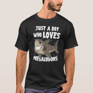 T-shirt Meg Shark Juste Un Garçon Qui Aime Les Mégalodons