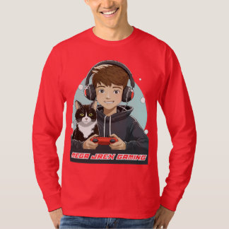 T-shirt Mega Jrex Jeu rouge à manches longues chemise