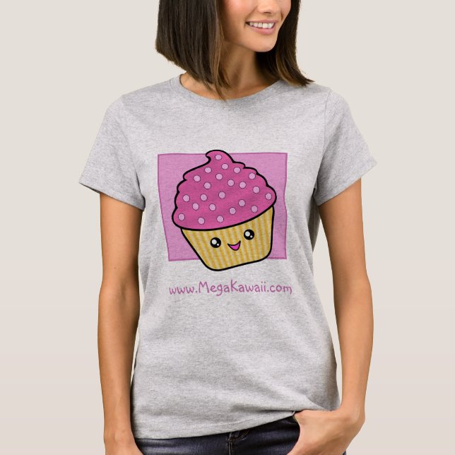 T-shirt Mega Kawaii Cupcake (Devant)