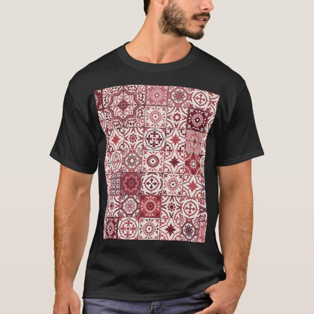 T-shirt Mega Magnifique Motif marocain Patchwork (Devant)