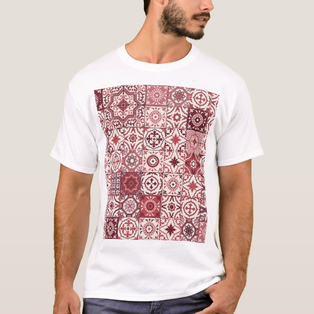 T-shirt Mega Magnifique Motif marocain Patchwork (Devant)