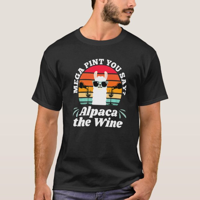 T-shirt Méga pinte vous dites alpaga le vin   (Devant)