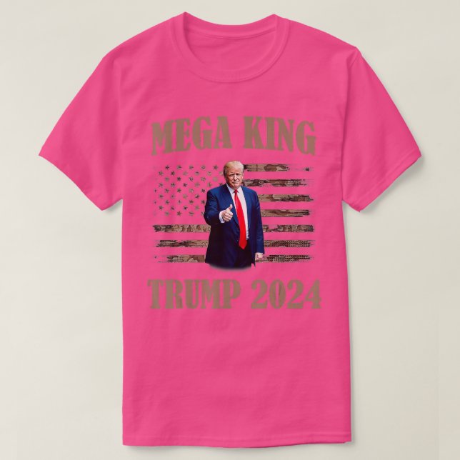 T-shirt méga roi, méga roi Trump 2024  (Design devant)