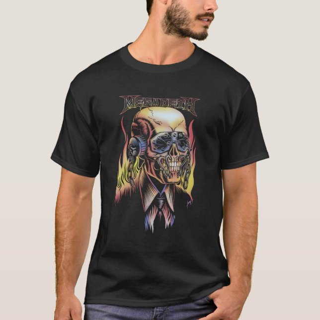 T-shirt Megadeth Â€"Flamme Vic (Devant)