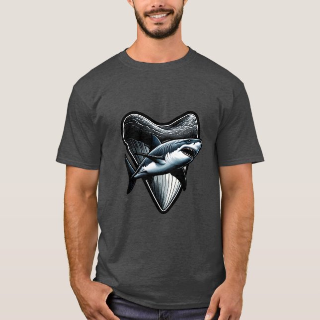 T-shirt Megalodon Tooth (Devant)