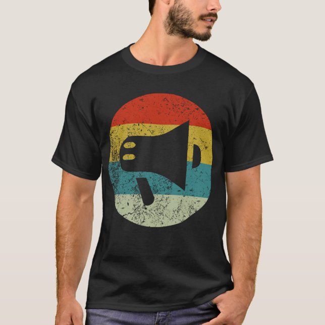 T-shirt mégaphone (Devant)
