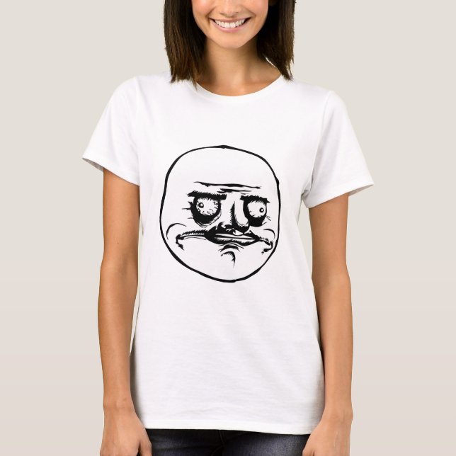 T-shirt Megusta Meme font face (de reddit, 9gag, 4chan) (Devant)