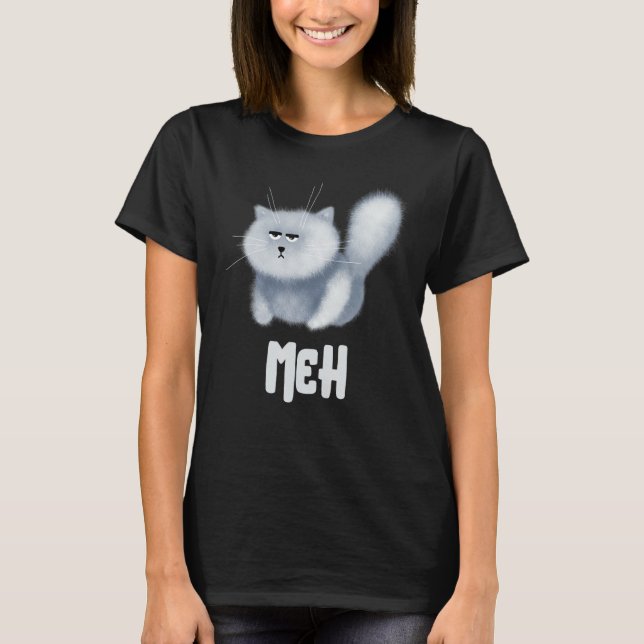 T-shirt Meh Cat  for Cat  Pet (Devant)