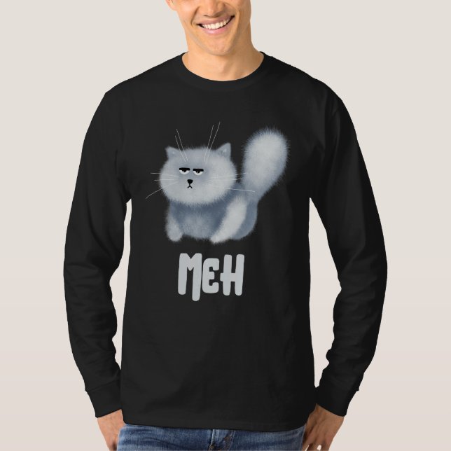 T-shirt Meh Cat  for Cat  Pet (Devant)
