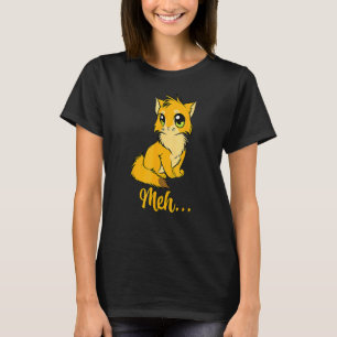 T-shirt Meh Chat Pour Chat