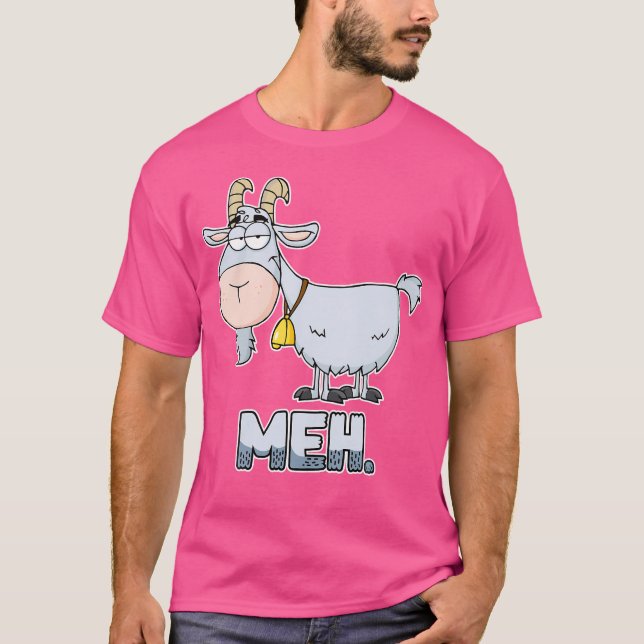 T-shirt Meh Sarcastic Goat Lover (Devant)