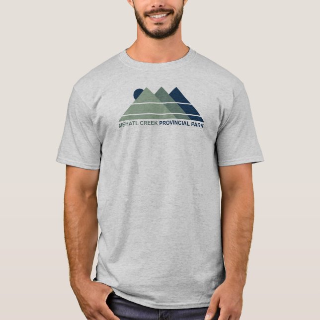 T-shirt Mehatl Creek Provincial Park Mountain Sun (Devant)
