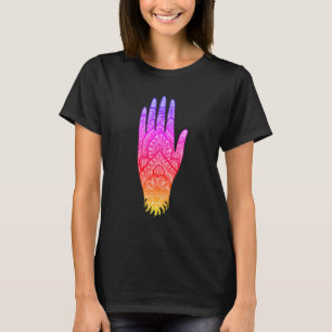 T-shirt Mehndi Tattoo Art Design Arc-en-ciel