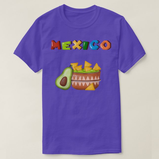 T-shirt Meico Tacos et Avocado (Design devant)