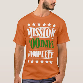 T-shirt Meilleur 100e jour de mission militaire à l'école