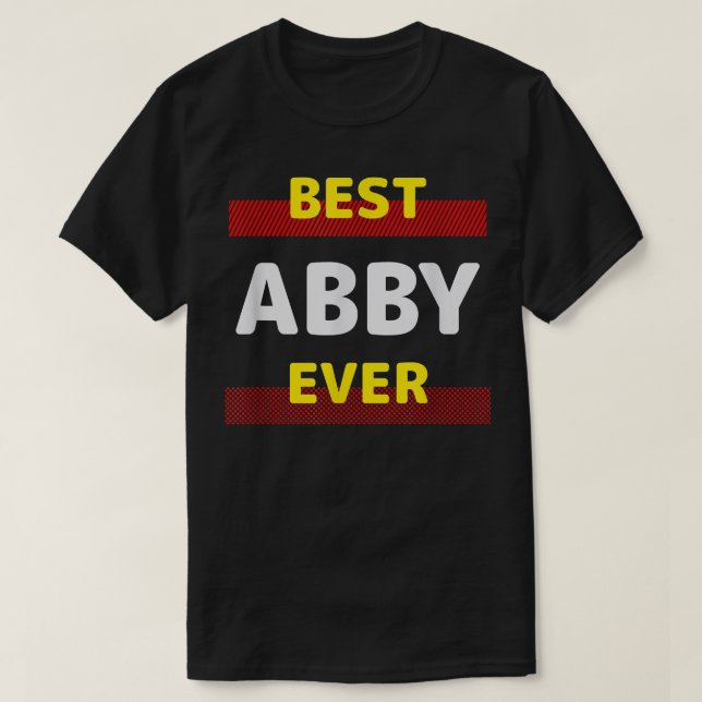 T-shirt Meilleur Abby Ever Amis Nom Buddy Nickname Persona (Design devant)