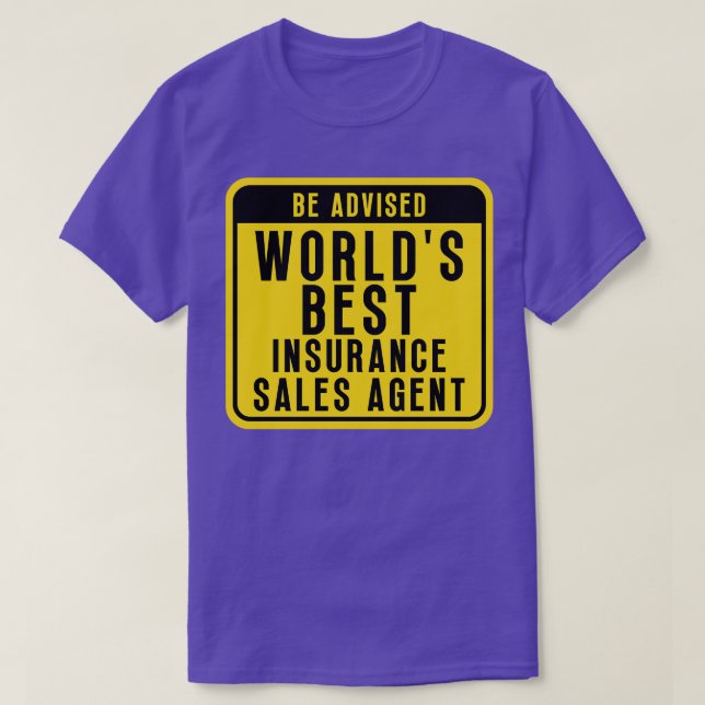 T-shirt Meilleur agent d'assurance 1 (Design devant)