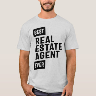 T-shirt Meilleur agent immobilier Titre du travail Cadeau