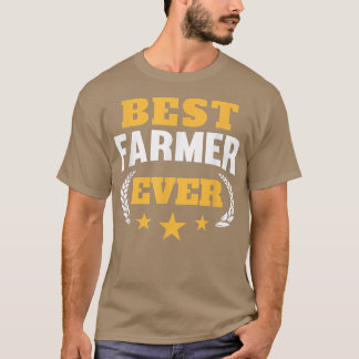 T-shirt Meilleur Agriculteur Jamais Drôle Agriculture