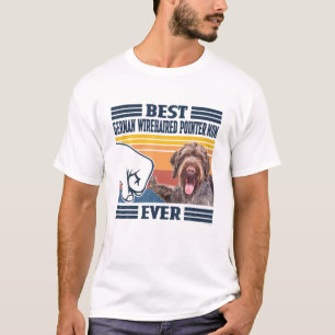 T-shirt Meilleur Allemand À poils durs Pointer Maman Jamai