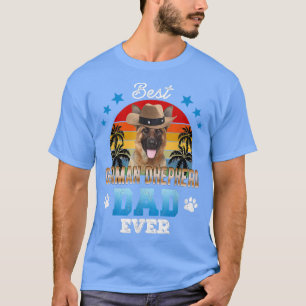 T-shirt Meilleur Allemand Dhepherd Papa Meilleur Père Meil