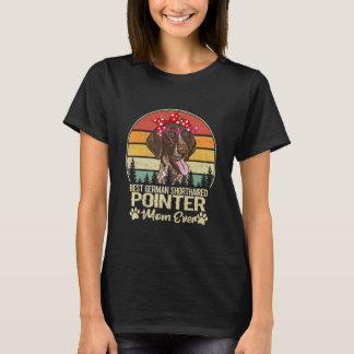 T-shirt Meilleur Allemand Pointeur Raccourci Maman Jamais