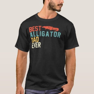 T-shirt Meilleur alligator Papa Ever Retro Vintage