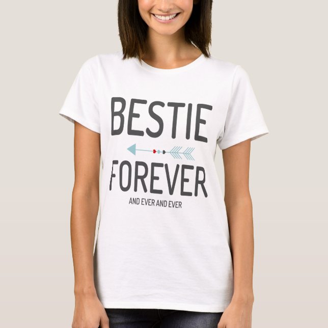 T-shirt Meilleur ami assortissant Bestie à tout jamais (Devant)