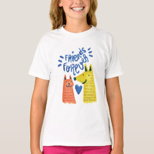 T-shirt Meilleur ami chien et chat