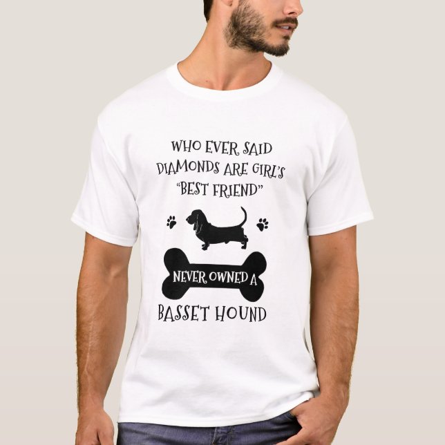 T-shirt Meilleur ami de Basset Hound Dog (Devant)