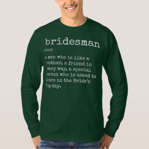T-shirt Meilleur Ami de la mariée Mariage Bridesman