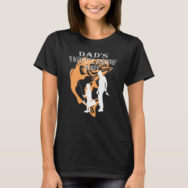 T-shirt Meilleur ami de pêche de Papa (Devant)