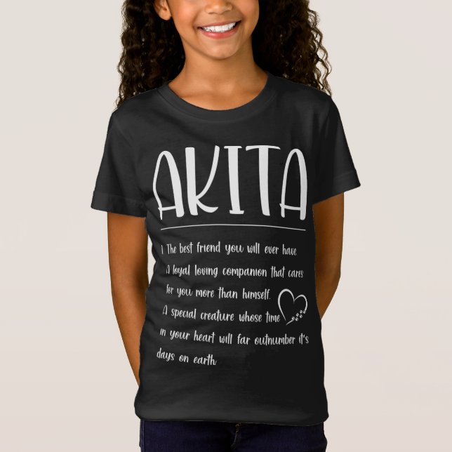 T-Shirt Meilleur Ami - Definition Akita (Devant)