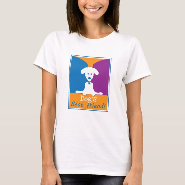 T-shirt meilleur ami du chien (Devant)