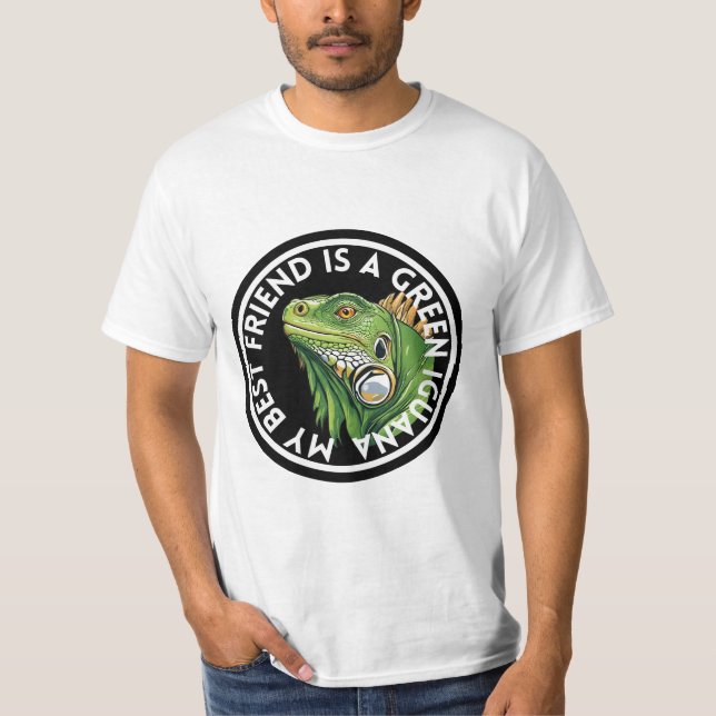 T-shirt Meilleur ami Green Iguana (Devant)