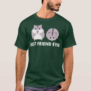 T-shirt Meilleur Ami Jamster Jamster Funny Hamster Gris