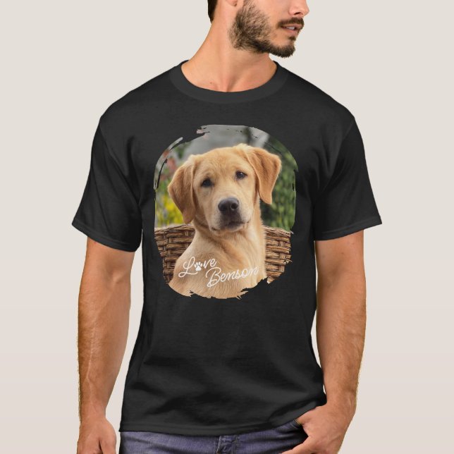 T-shirt Meilleur Ami Photo Amour Empreinte de patte Coeur (Devant)